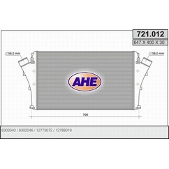 Ahe Intercooler 721.012 per ripristinare il corretto funzionamento del componente