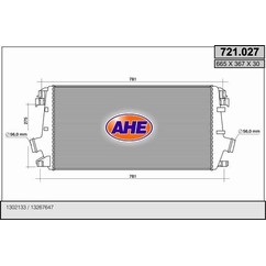 Ahe Intercooler 721.027 per ripristinare il corretto funzionamento del componente