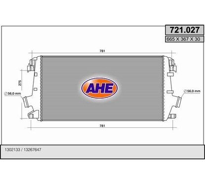 Ahe Intercooler 721.027 per ripristinare il corretto funzionamento del componente