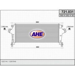 Ahe Intercooler 721.031 per ripristinare il corretto funzionamento del componente