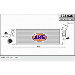 Ahe Intercooler 723.035 per ripristinare il corretto funzionamento del componente