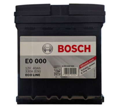 Batteria Avviamento Bosch 40Ah 12V 330A - Cod. 0 092 E00 000