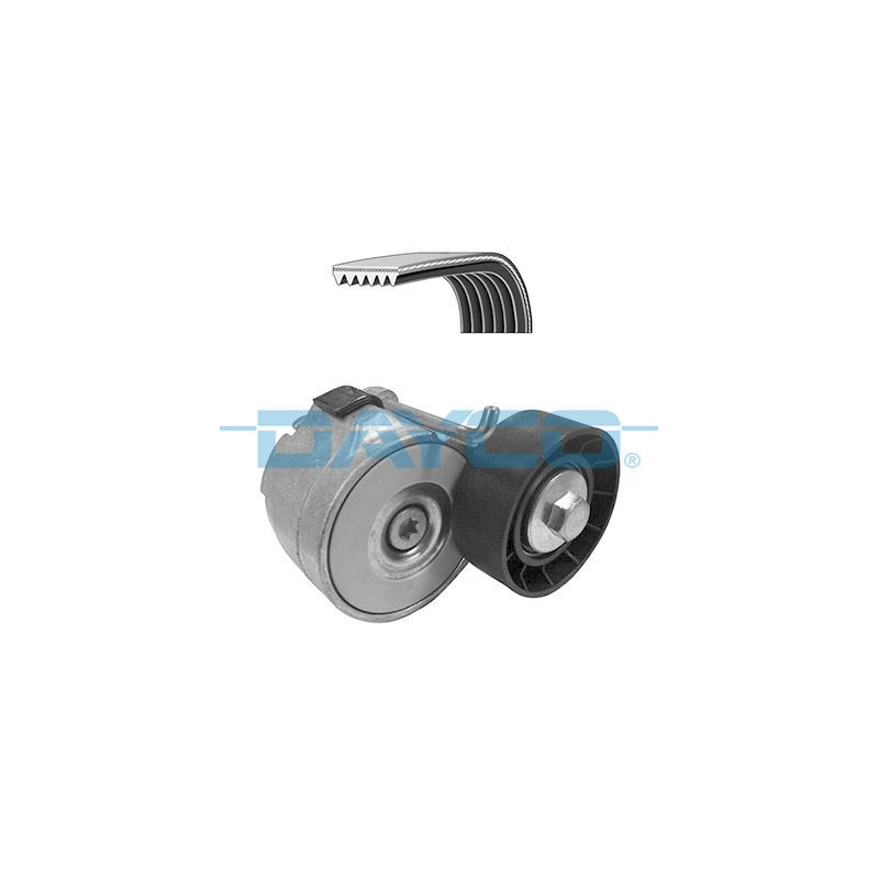 Kit Cinghie Poly V DAYCO Cinghia Poly V 1310mm Tenditore per Fiat Ford e Lancia