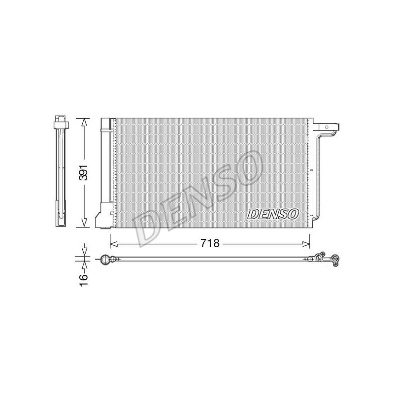 Denso Condensatore Fo C-Max. Focus Gasoline Dcn10028