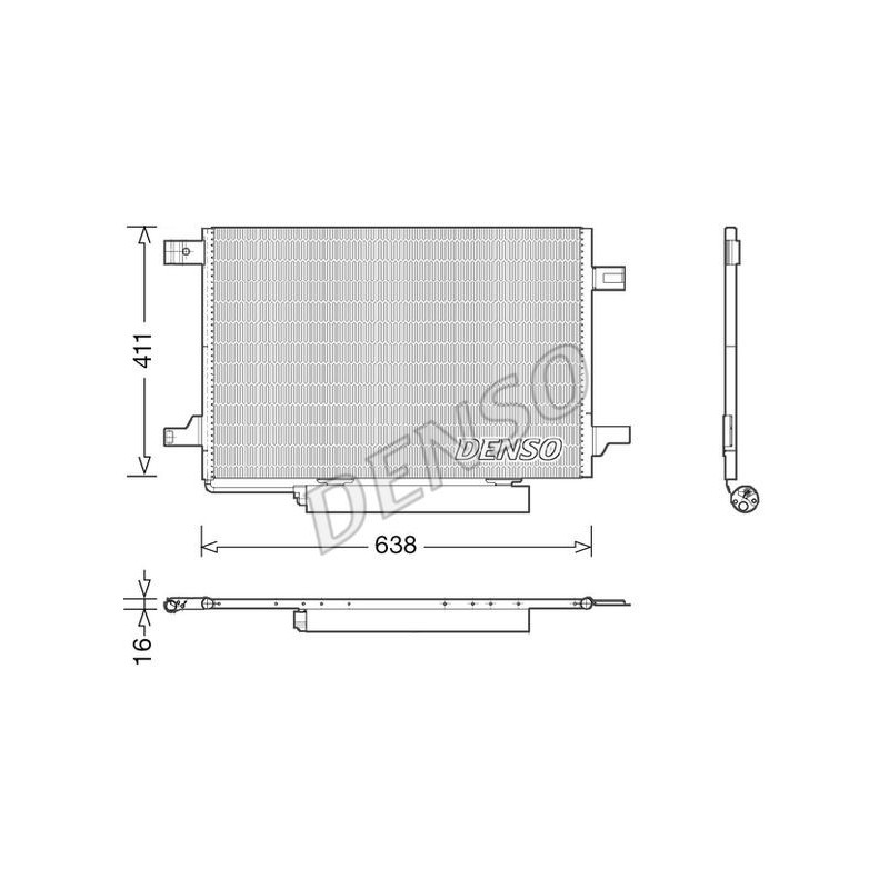 Denso Condensatore Me W169 Class A Dcn17004