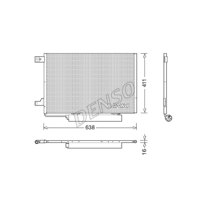 Denso Condensatore Me W169 Class A Dcn17006