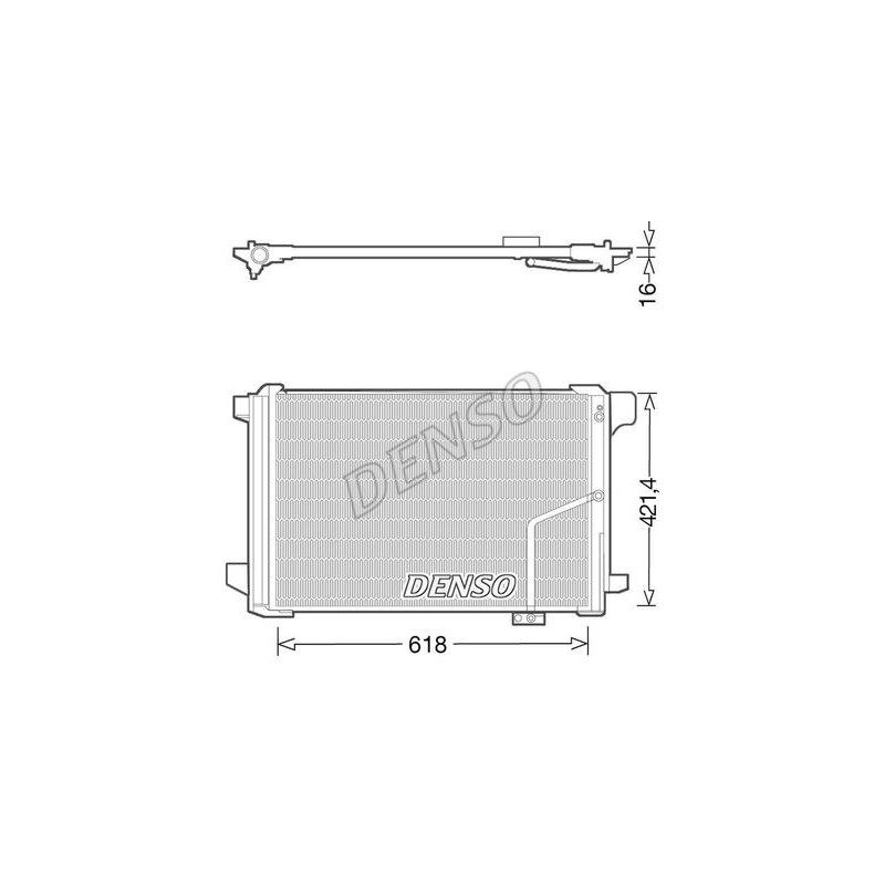 Denso Condensatore Me Br204 C-Class Senza Sensore Die Dcn17035