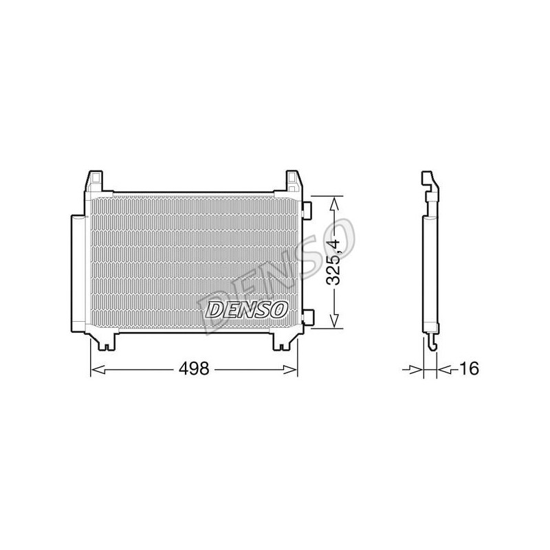 Denso Condensatore To Yaris Dcn50028