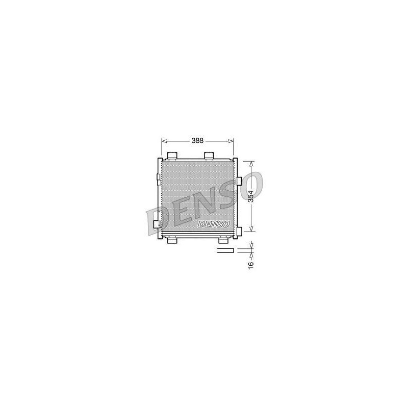 Denso Condensatore To Aygo / Ci C1 / Pe 107 Dcn50040 Denso Condensatore To Aygo / Ci C1 / Pe 107 Dcn50040