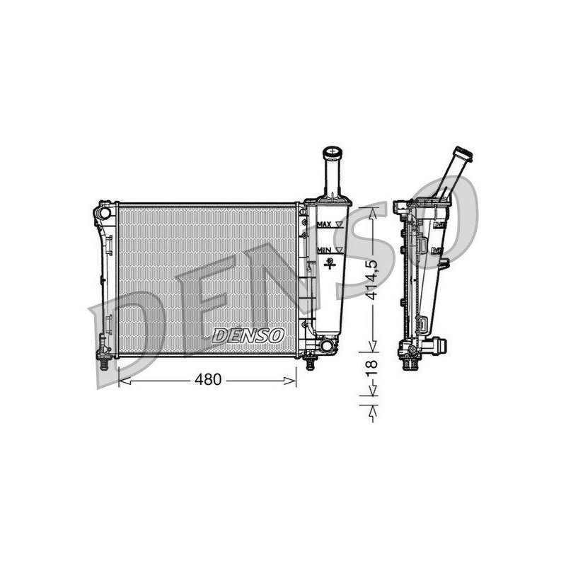 Denso Radiatore Fi 500 1.3 Risc. Drm09161