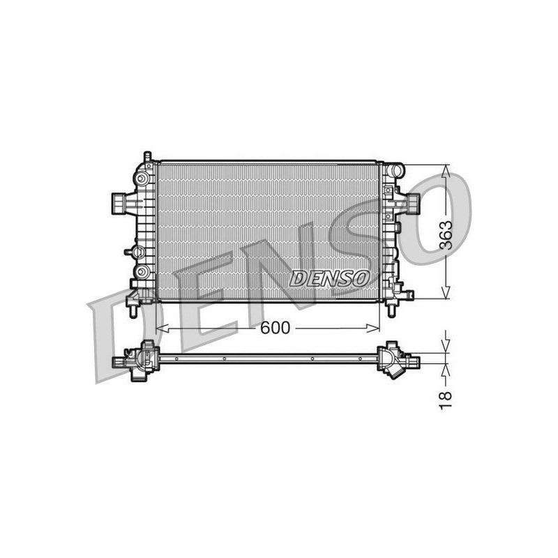 Denso Radiatore Op Astra H 1.4 / 1.8 (3/04>) Drm20101