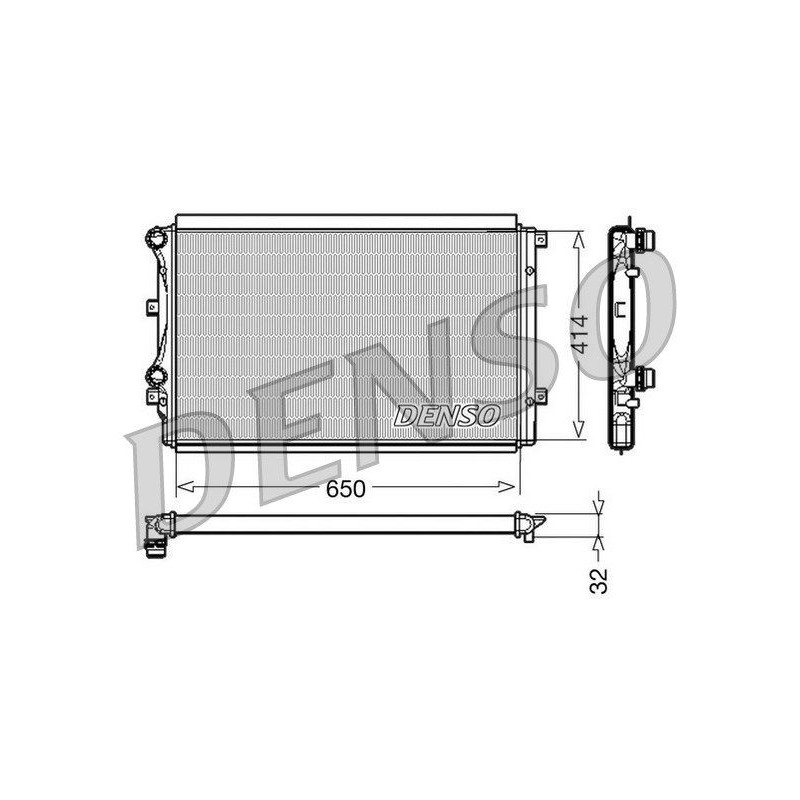 Denso Radiatore Vw Golf V Drm32015