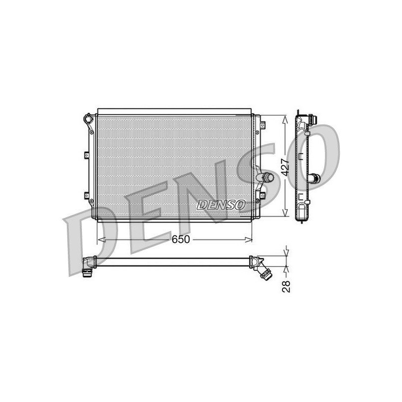 Denso Radiatore Vw Golf V Drm32017