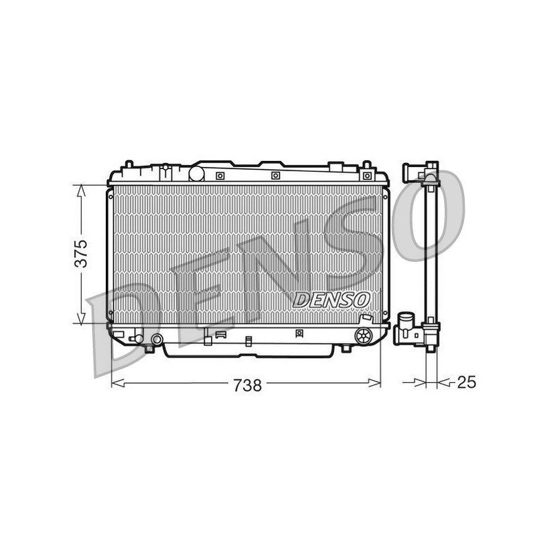 Denso Radiatore To Rav4 2.0 D4D Drm50021