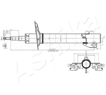 ASHIKA Ammortizzatore MA-00552