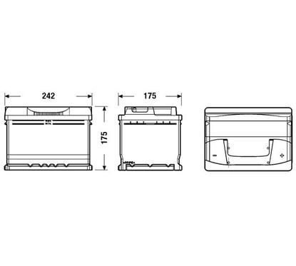 Batteria auto Exide Excell EB602 60 Ah 540 A | AC Ricambi