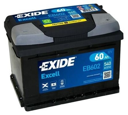 Batteria Exide EB602 60Ah 540A 12v Excell