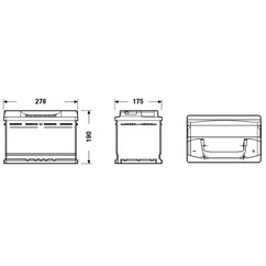 Batteria auto Exide Excell EB740 74 Ah 680 A | AC Ricambi