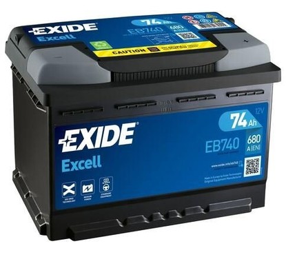 Batteria Auto Exide 74ah 680a