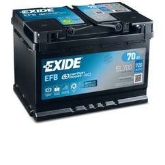Batteria Exide 70Ah 720A Start-Stop EFB