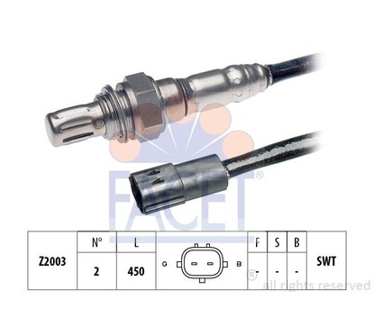 Facet Sonde Daewoo Rezzo - Tacuma 107134 per ripristinare il corretto funzionamento del componente