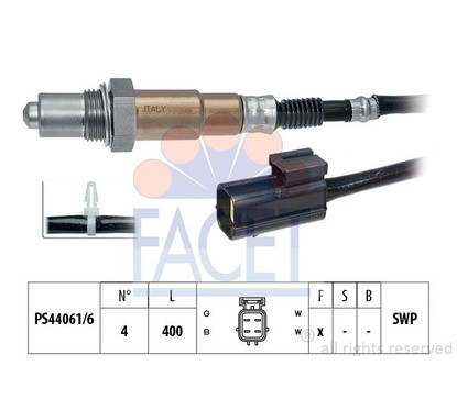 Facet Sonda Lambda Chevrolet Daewoo 107198 per ripristinare il corretto funzionamento del componente