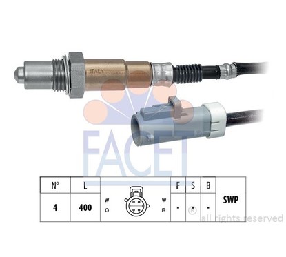 Facet Sonda Lambda Ford Fiesta 1.25 16V/Mazda 121 107257 per ripristinare il corretto funzionamento del componente