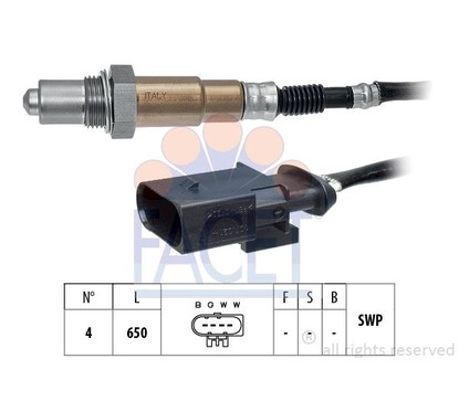 Facet Sonde Lamda Mini One/Cooper S 1.4/1.6 2003-07 107750 per ripristinare il corretto funzionamento del componente
