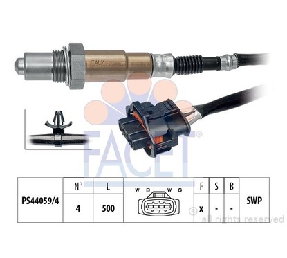 Facet Sonde Lambda Opel Alfa Croma 108065 per ripristinare il corretto funzionamento del componente