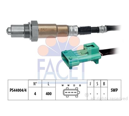 Facet Sonda Lambda Citroen C1/C2/ 1.1 2005 108068 per ripristinare il corretto funzionamento del componente