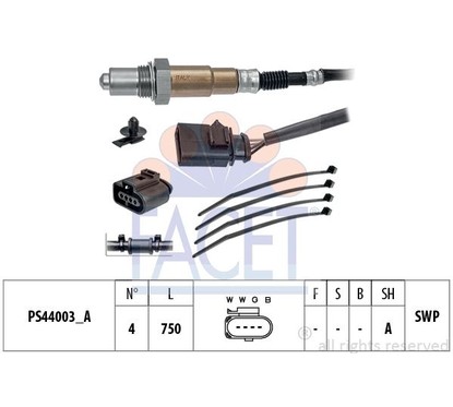 Facet Sonde Lambda 108204 per ripristinare il corretto funzionamento del componente