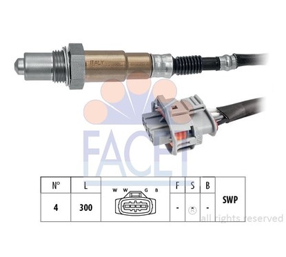 Facet Sonde Lambda 108214 per ripristinare il corretto funzionamento del componente