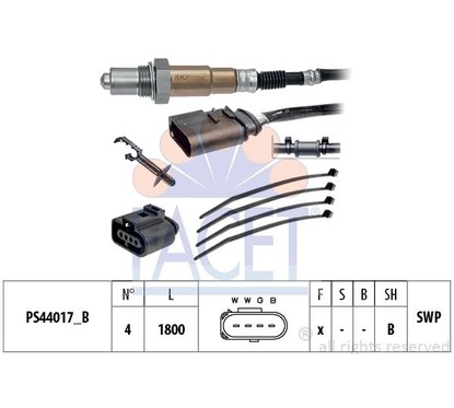 Facet Sonde Lambda 108247 per ripristinare il corretto funzionamento del componente