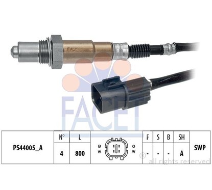 Facet Sonde Lambda 108258 per ripristinare il corretto funzionamento del componente