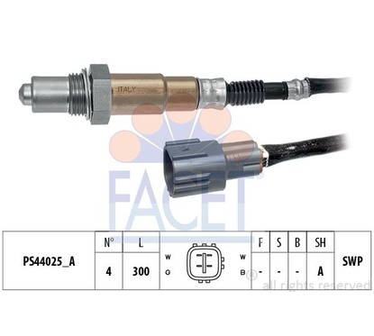 Facet Sonde Lambda 108269 per ripristinare il corretto funzionamento del componente