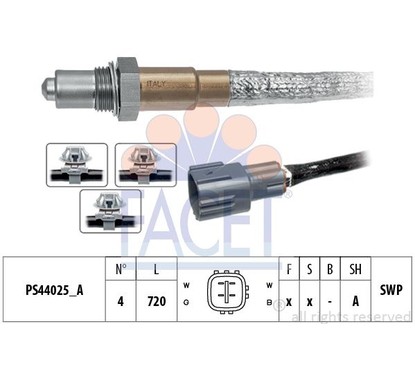 Facet Sonde Lambda 108274 per ripristinare il corretto funzionamento del componente