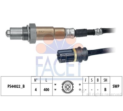 Facet Sonde Lambda 108284 per ripristinare il corretto funzionamento del componente