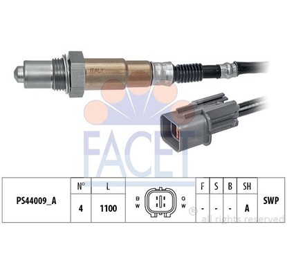 Facet Sonde Lambda 108358 per ripristinare il corretto funzionamento del componente