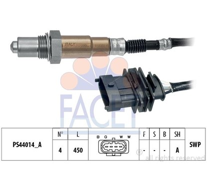 Facet Sonde Lambda 108362 per ripristinare il corretto funzionamento del componente