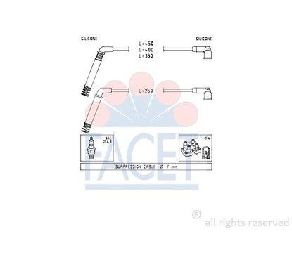 Facet Serie Cavi Fiesta V - Focus 47208 per ripristinare il corretto funzionamento del componente