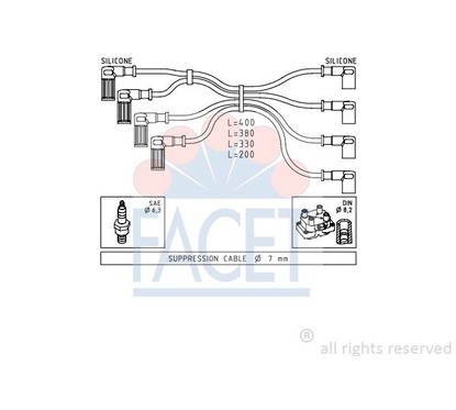 Facet Serie Cavi Cinquecento903I''92 48615 per ripristinare il corretto funzionamento del componente