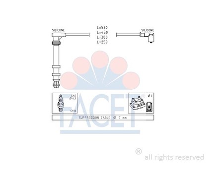 Facet Serie Cavi Brava/Bravo 1.6I16V 49503 per ripristinare il corretto funzionamento del componente