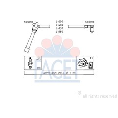Facet Serie Cavi Punto 1.2I 16V 99 49505 per ripristinare il corretto funzionamento del componente