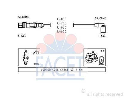 Facet Serie Cavi Seat Vw Arosa Lupo 49601 per ripristinare il corretto funzionamento del componente