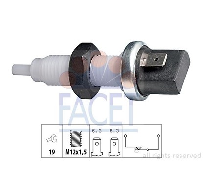 Facet Interr.Stop Ar Fiat Cinquecento Panda Fire 71000 per ripristinare il corretto funzionamento del componente