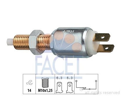 Facet Interr.Stop Nissan Patrol 71025 per ripristinare il corretto funzionamento del componente