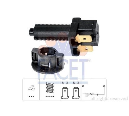 Facet Interr.Stop Ford Fiesta Volvo 71041 per ripristinare il corretto funzionamento del componente