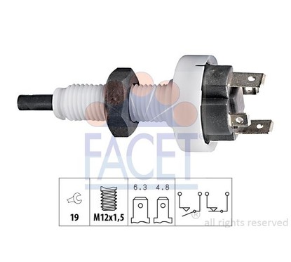 Facet Interr.Stop Check Control Fiat 71049 per ripristinare il corretto funzionamento del componente