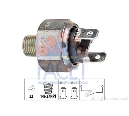 Facet Interruttore Stop Fiat 500 71101 per ripristinare il corretto funzionamento del componente