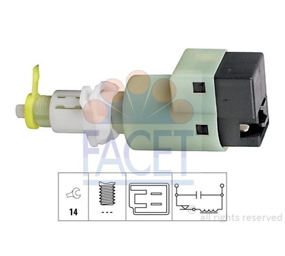 Facet Interr.Stop Bravo/Brava 1.4I 71107 per ripristinare il corretto funzionamento del componente